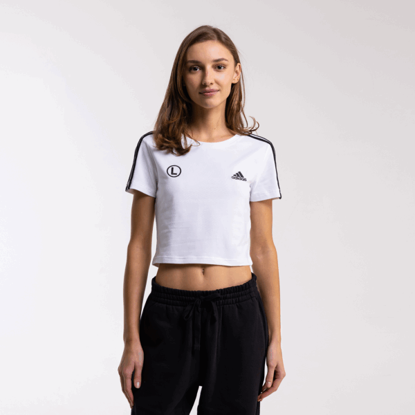 Crop top damski Essentials 3-Stripes eLka - IR6112