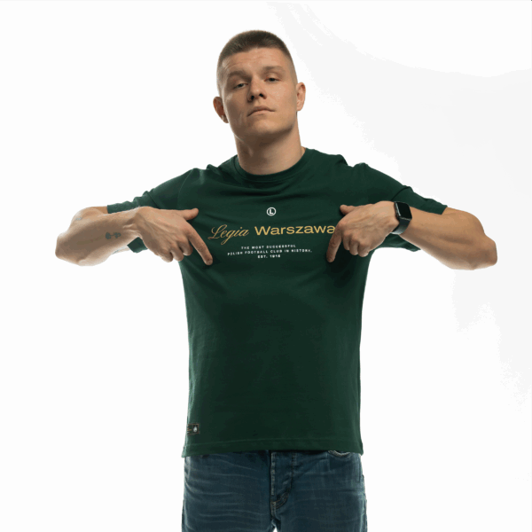 Zielona koszulka Legia Warszawa The most successful Polish football club in history