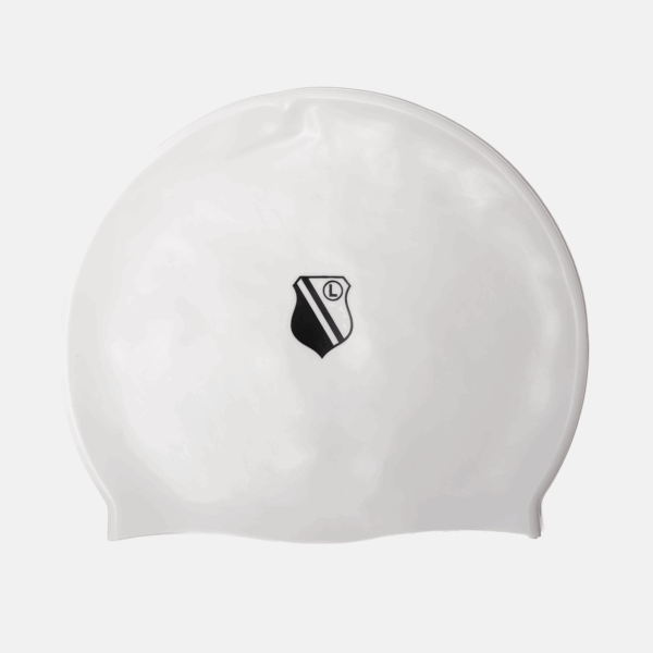 Czarny silikonowy czepek pływacki Herb