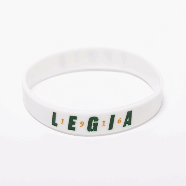 Biała opaska silikonowa LEGIA 1916