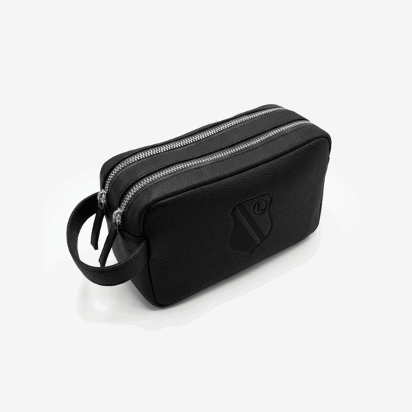 Czarna skórzana kosmetyczka Legia Warszawa